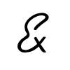 Ampersand in Kaufmann Thin